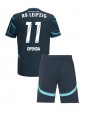 RB Leipzig Lois Openda #11 Alternativní dres pro děti 2024-25 Krátký Rukáv (+ trenýrky)